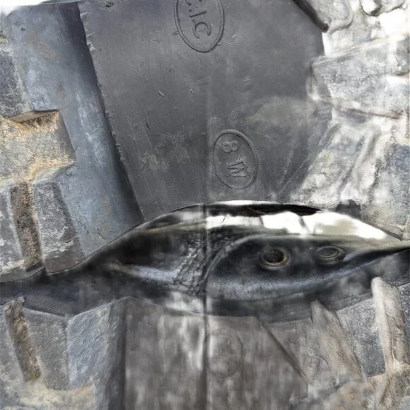 Vintage Men's Military Issue Green/Black Combat Boots - Size 8 - Picture 9 of 11